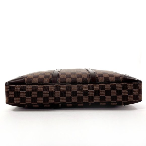 LOUIS VUITTON Louis Vuitton Porte-Document Voyage Bag Men's Damier Canvas Bro... - Picture 4 of 12